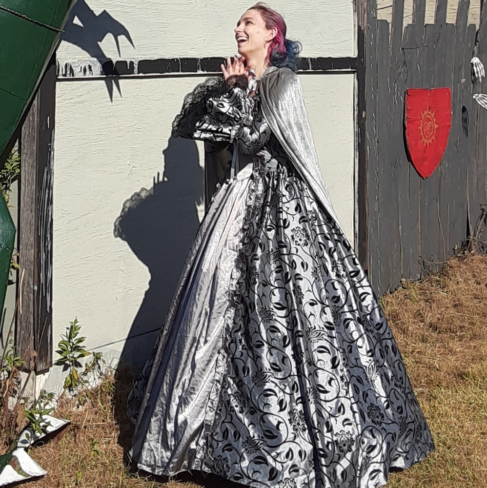 Victorian Choice Silver Renaissance Gown